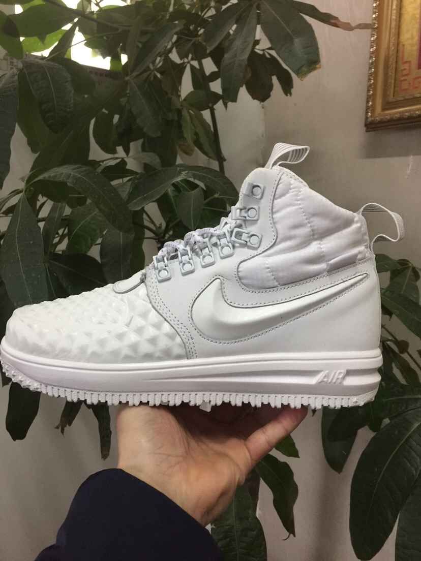 Nike Lunar Force 1 Duckboot White Silver Shoes - Click Image to Close